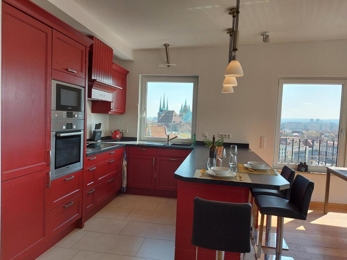 At The Top - Penthouse Ueber Den Daechern Der Stadt Erfurt Exterior photo