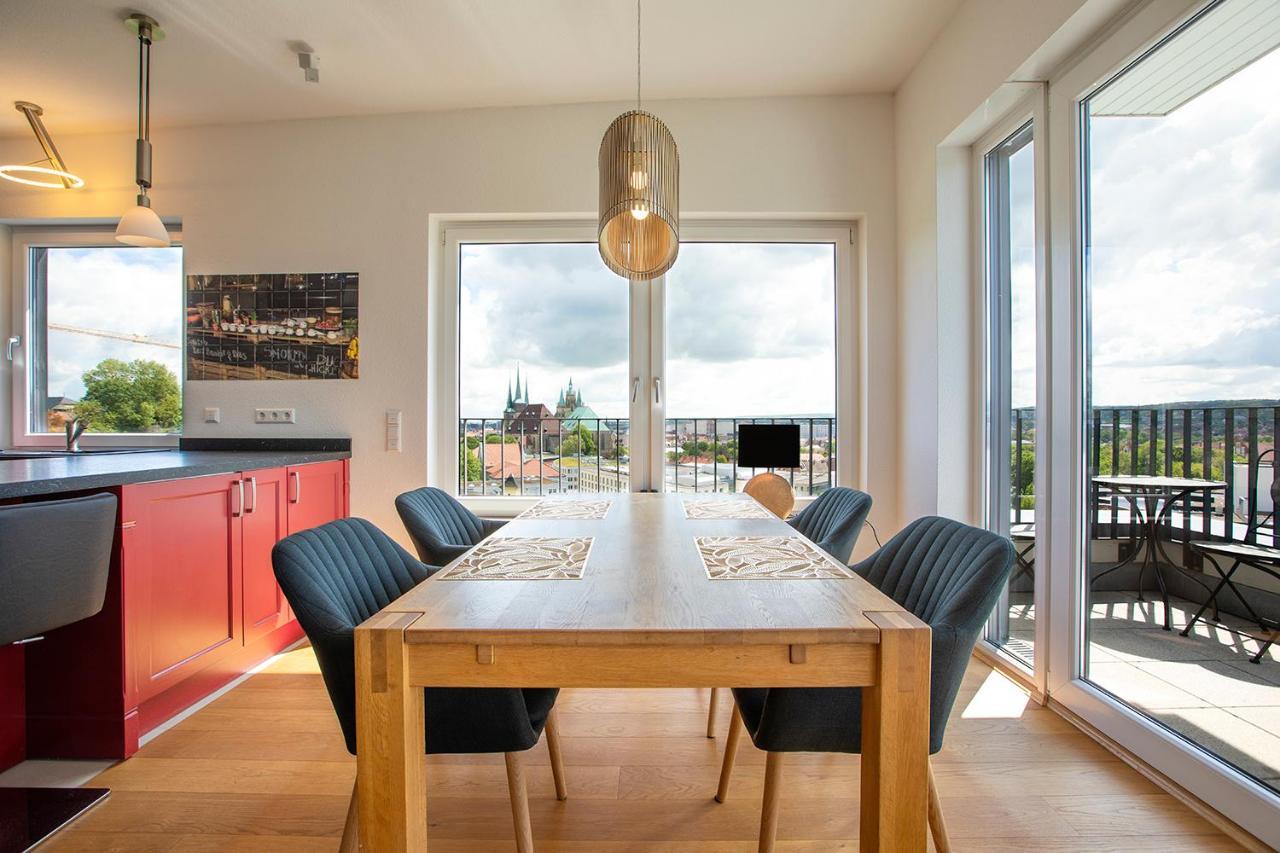 At The Top - Penthouse Ueber Den Daechern Der Stadt Erfurt Exterior photo